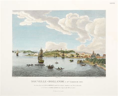 Vue D Une Partie De La Ville De Sydney Capitale Des Colonies Anglaises