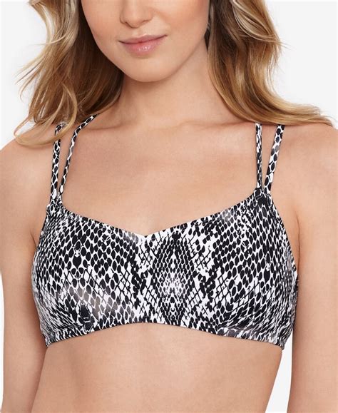 Salt Cove Juniors Simple Scale Strappy Bralette Bikini Top Created