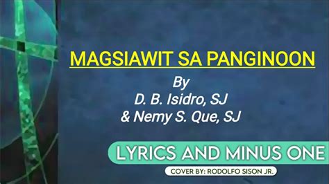 Magsiawit Sa Panginoon Lyrics And Minus One Youtube