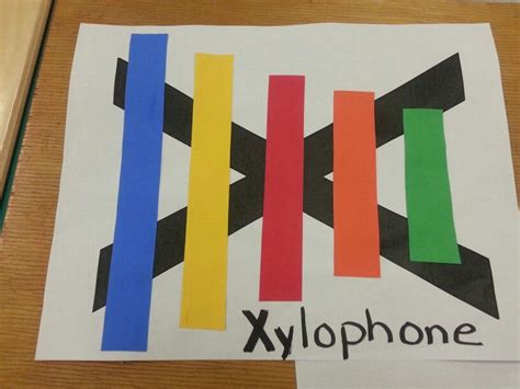 Letter X Turned Xylophone Xylophone Arts And Crafts Crafts