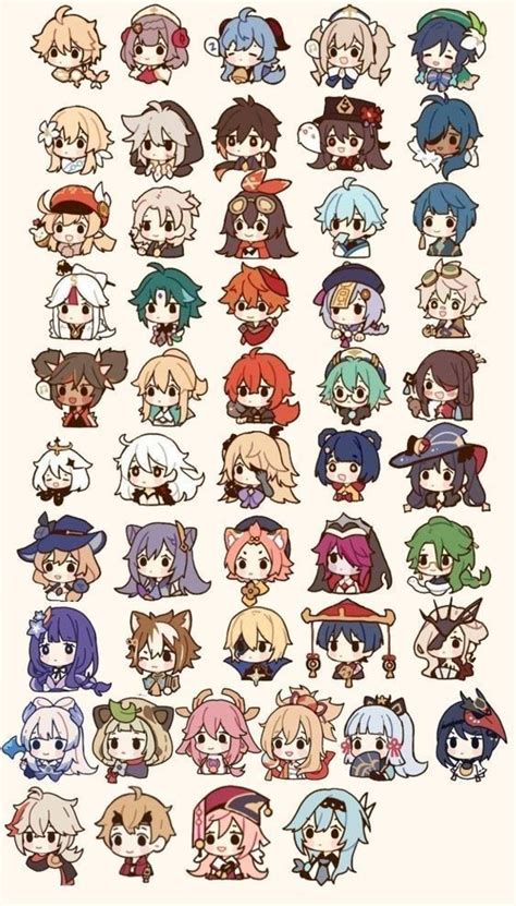 An Image Of Anime Characters With Different Hair Colors And Expressions