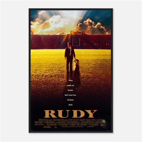 Rudy (1993) Movie Poster, Rudy Classic Vintage Movie Poster, Classic ...