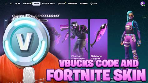 Fortnite Item Shop Review And Vbucks Code Give Away YouTube