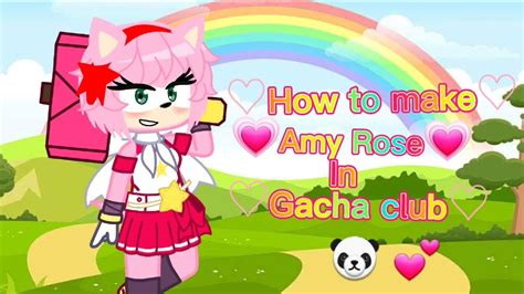 💗🌷how To Make Amy Rose🌷💗 Gacha Club Youtube