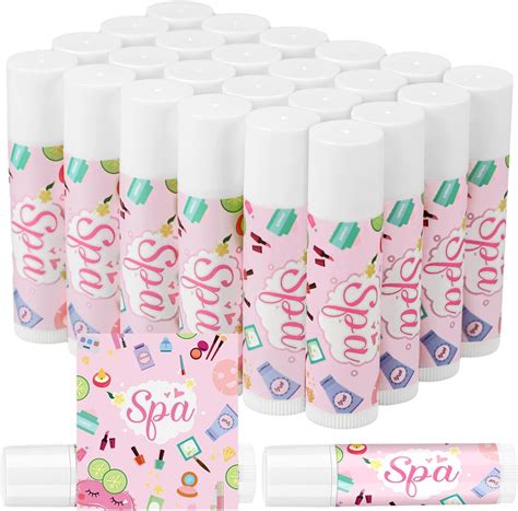 Suttmin 24 Pcs Spa Party Favor For Girls Spa Party Lip Balm Makeup Party Ts