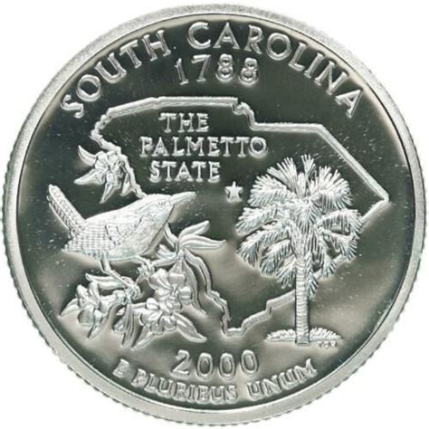 2000 S SILVER PROOF SOUTH CAROLINA STATE QUARTER For Sale Buy Now