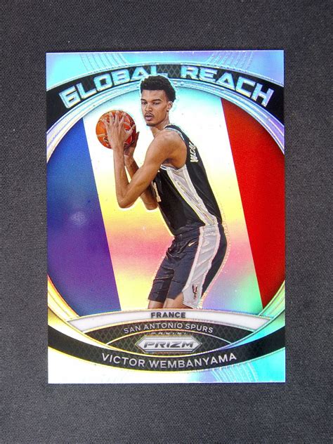 Panini Prizm Victor Wembanyama Rc Rookie Global Reach Silver