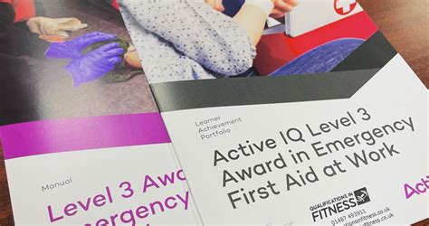 Level 3 Award In Emergency First Aid At Work Qualifications In Fitness