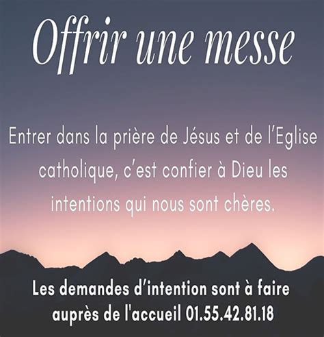 D Poser Une Intention De Pri Re Offrir Une Messe Glise Saint