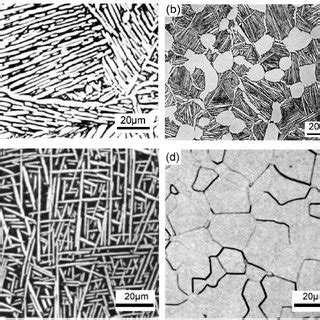 Typical Microstructures Of Titanium Alloys A Widmanst Tten B