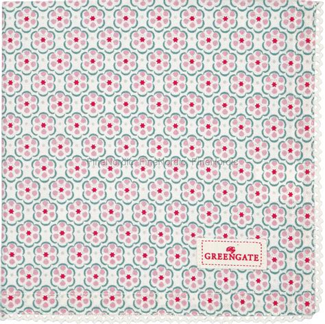 GreenGate Cloth Napkin With Lace Leah Pale Pink