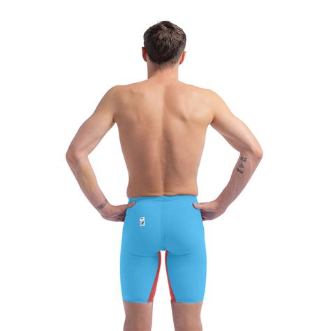 Mens Fastskin Lzr Pure Valor 2 0 Jammer Picton Blue Flame Red