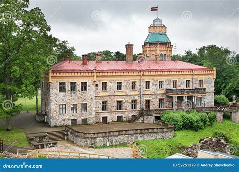 New Castle In Sigulda Latvia Stock Image Image Of Showplace City