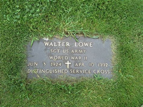 Sgt Walter Lowe 1921 1992 Mémorial Find A Grave