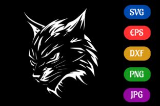 Wildcat | Black and White Logo Vector Graphic by Creative Oasis ...