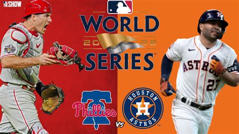 Mlb The Show 22 Phillies Vs Astros World Series Game 2 Youtube