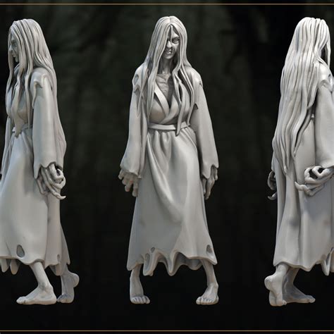 3d Printable Sadako Reflection Of The Curse By Great Grimoire