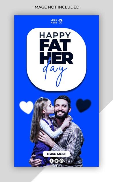 Premium PSD World Father Day Web Banner Or Social Media Template