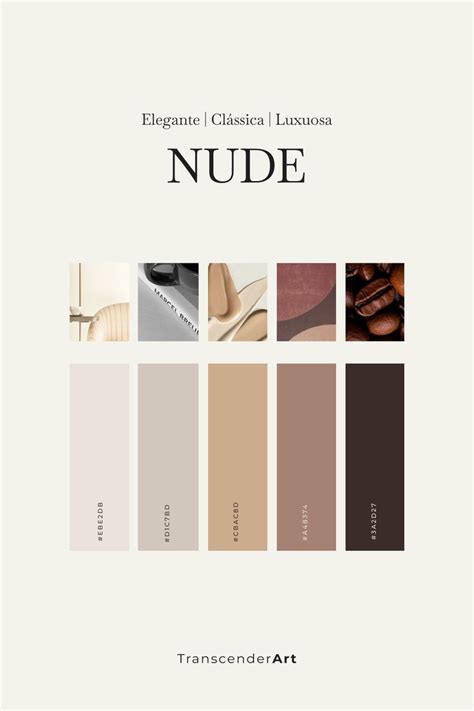 Paleta De Cores Nude Elegante Cl Ssica Luxuosa Nude Color Palette Color Palette Visual