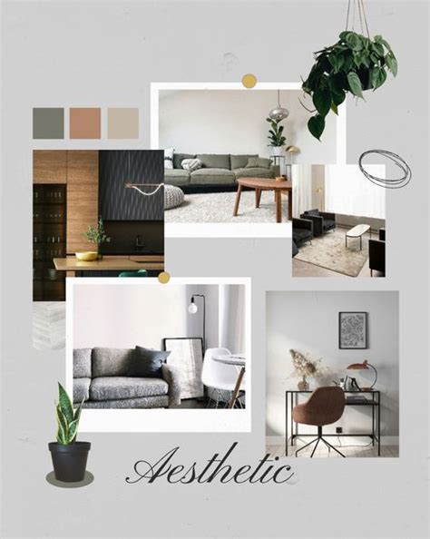 Aesthetic Interior Moodboard Brand Board Design Template — Customize it in Kittl