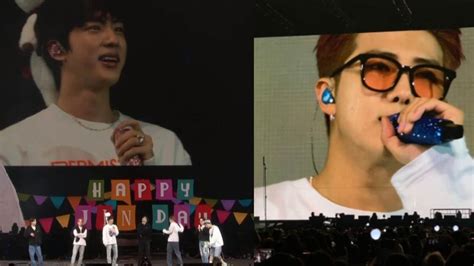 Bts Jin Gets Emotional With Armys Birthday Surprise V And Rm Break