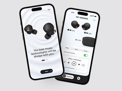 Sony Headphones app. by Vadim Donets on Dribbble