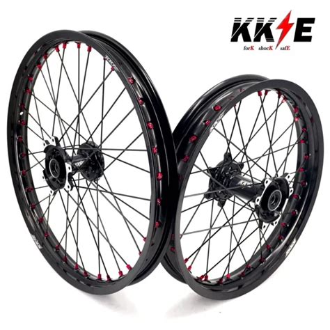 KKE 21 18 RIMS For Sur Ron Ultra Bee 2023 Offroad Spoked Wheels Set Red