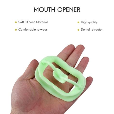 Green Pc Dental Retractor Soft Silicon Intraoral Lip Cheek