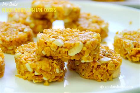 No Bake Peanut Butter Corn Flakes Cookies Cook N Share World Cuisines