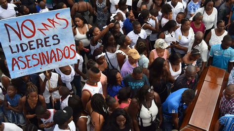 Asciende A Cifra De L Deres Sociales Asesinados En Colombia Tras