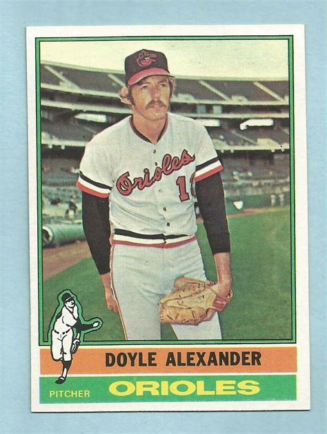 1976 Topps Baseball Doyle Alexander 638 Baltimore Orioles NM MT SET