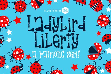 Ladybird Liberty Font By Illustration Ink · Creative Fabrica