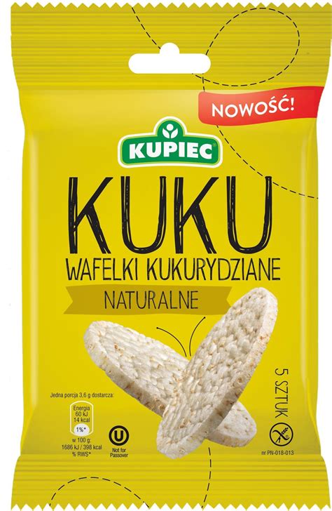 Kupiec Kuku Wafle Kukurydziane Naturalne 18 G Ceny I Opinie Ceneo Pl