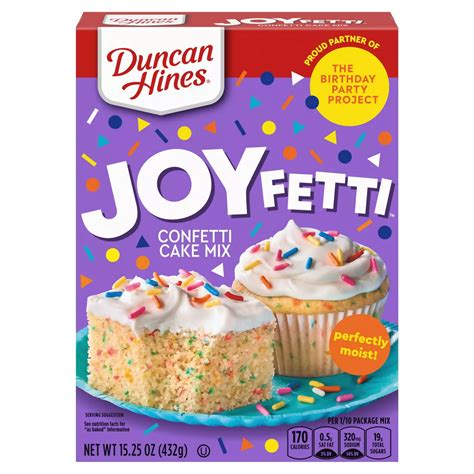 Duncan Hines Signature Perfectly Moist Rainbow Confetti Cake Mix Shop Baking Mixes At H E B