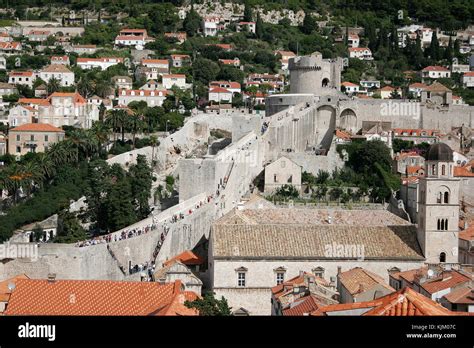 Ancient City Wall, Dubrovnik, Croatia Stock Photo - Alamy