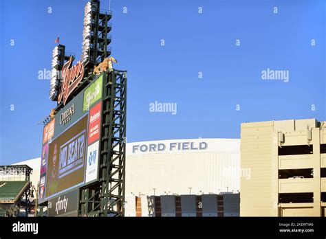 Detroit, Michigan, USA. Comerica Park, home to Major League Baseball's