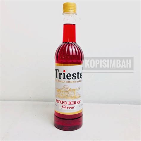 Jual Syrup Trieste Rasa Mixed Berry Ml Italian Premium Sirup