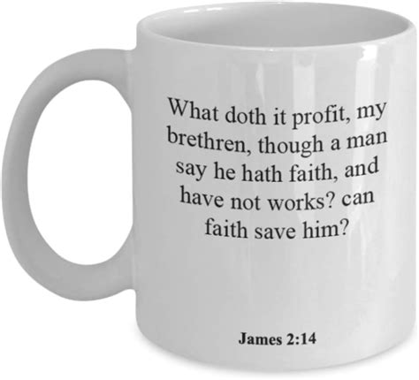 Amazon James Coffee Mug Cup Inspirational Bible Verse