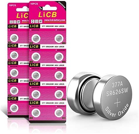 Licb Pcs Sr Sw Ag V Button Cell Watch Batteries Amazon Co