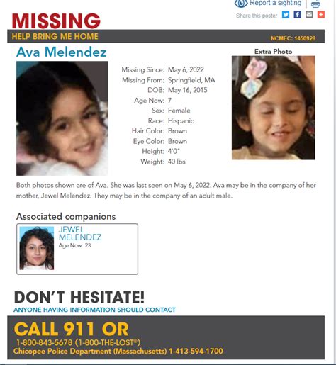 Missing Massachusetts Girl Could Be In Florida Ncmec Wfla