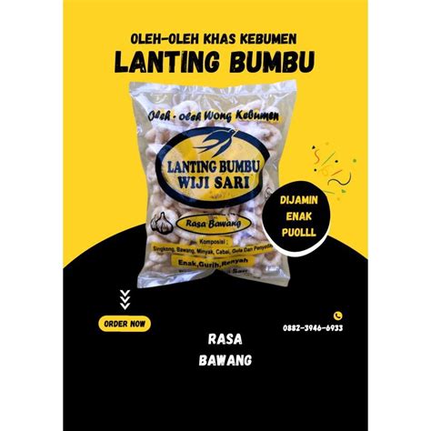 Jual Oleh Oleh Khas Kebumen Lanting Bumbu Pcs Shopee Indonesia