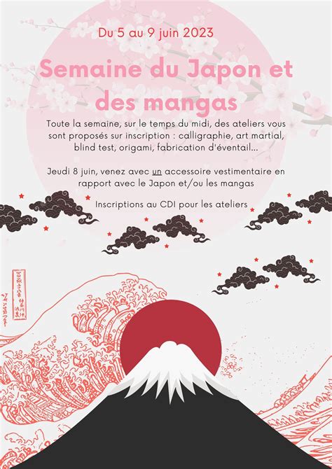 Semaine Culture Japon Et Mangas Du Au Juin Coll Ge Clervoy