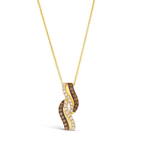 Le Vian Ctw Chocolate Diamonds And Nude Diamonds K Honey Gold Necklace REEDS Jewelers