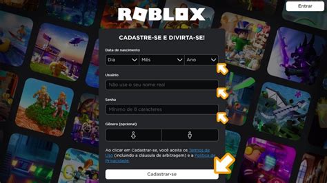 Como Fazer Conta No Roblox Veja Passo A Passo Para Come Ar A Jogar