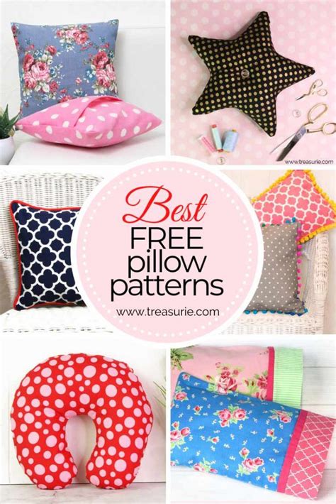 Pillow Patterns 20 Free Cushion Patterns To Sew Treasurie