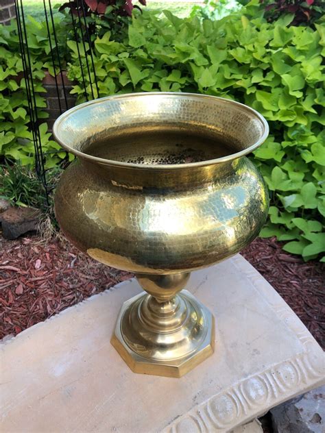 Vintage Brass Plant Stand Etsy