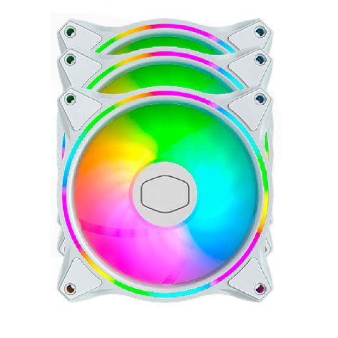 Pack 3 Ventiladores Cooler Master Masterfan White MF120 Halo