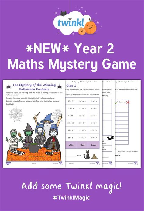 Frightfully Fun Maths Mystery Game Give Your Year 2 Pupils The