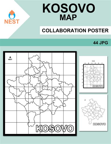 Kosovo Map Collaboration Poster | Made By Teachers