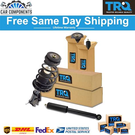 Trq Front Rear Loaded Complete Strut Spring Assembly Shock Kit For 2013